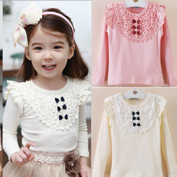 Baby girl long hot sale sleeve shirts