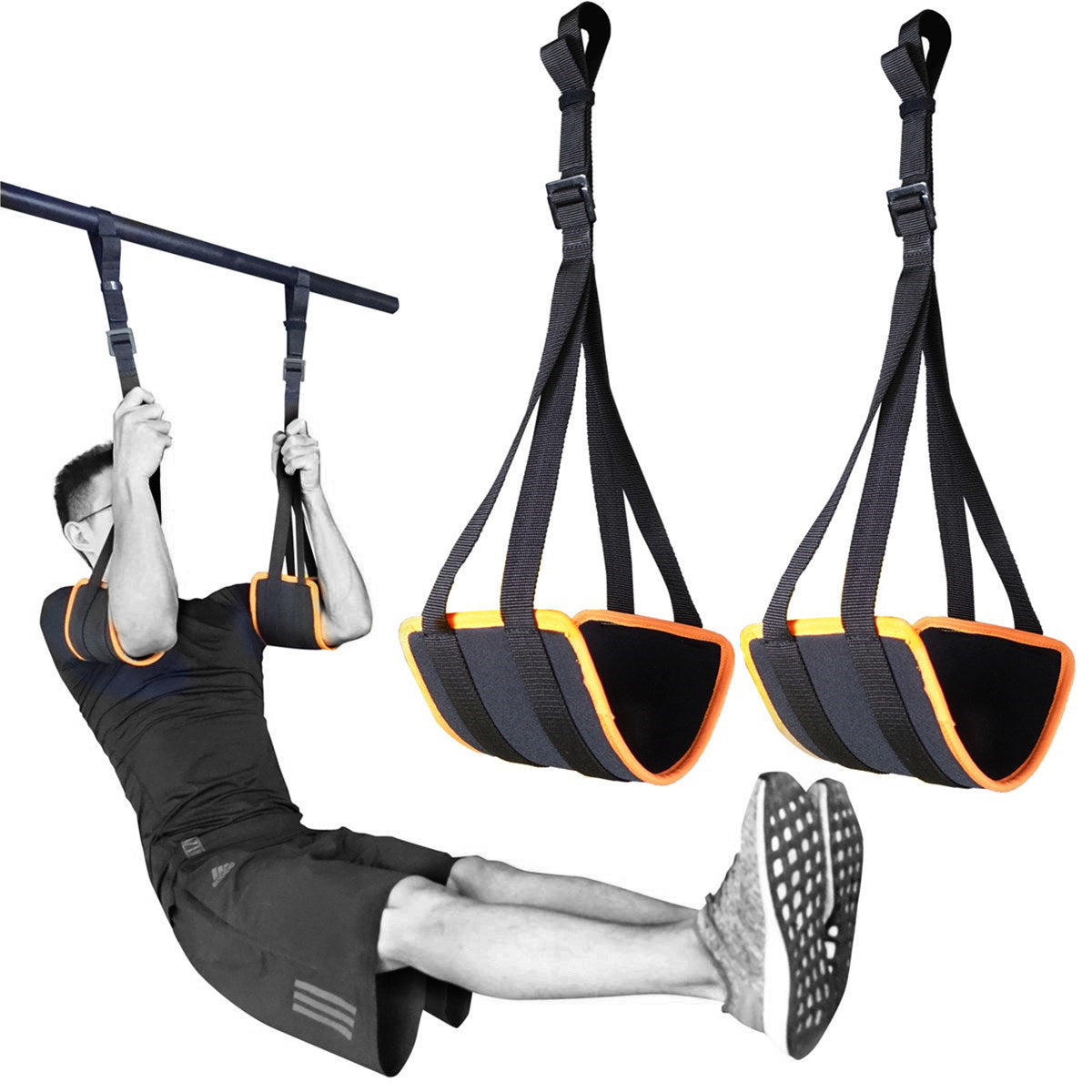 Sport Adjustable Ab Straps for Pull Up Bar Hanging Abdominal Slings He