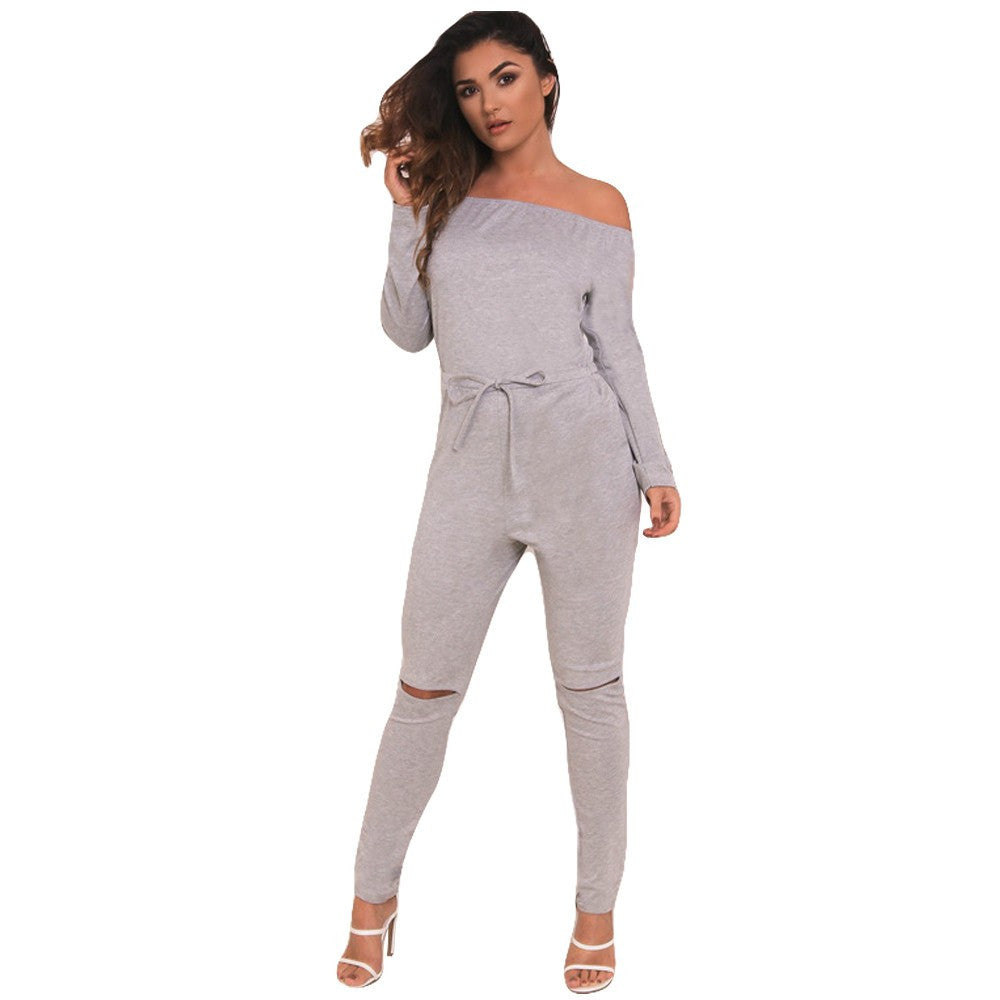 Tight Bodysuit Sexy Overalls Night Club Rompers Womens Jumpsuit