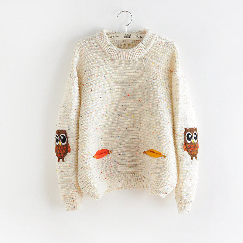 Owl hotsell sweater womens