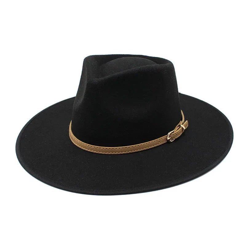 Women Hats khaki Camel Wide Brim Felt Fedoras Hats Wool Vintage Dress Formal Church Hat Fashionable Jazz Hats-Dollar Bargains Online Shopping Australia