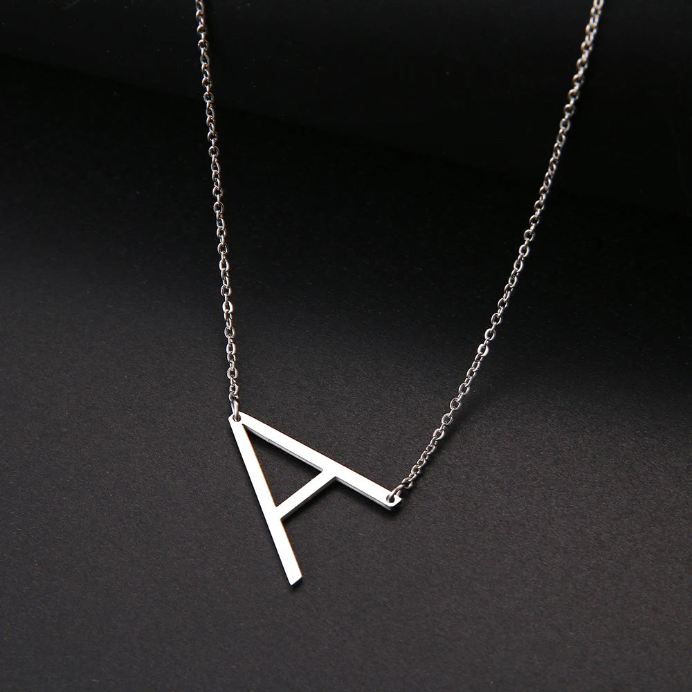 Letter Necklace For Women Pendant Collar Initial Necklaces For Women Jewelry Gifts NO Fade