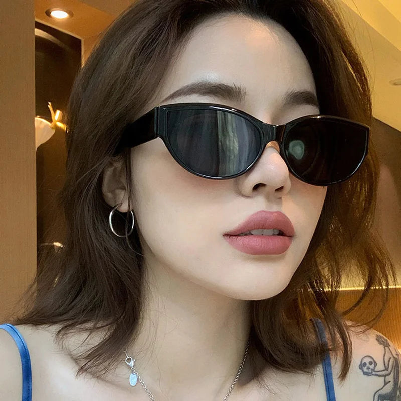 Personality Cat Eye Sunglasses Woman Vintage Candy Colors Gradient Sun Glasses Female Fashion