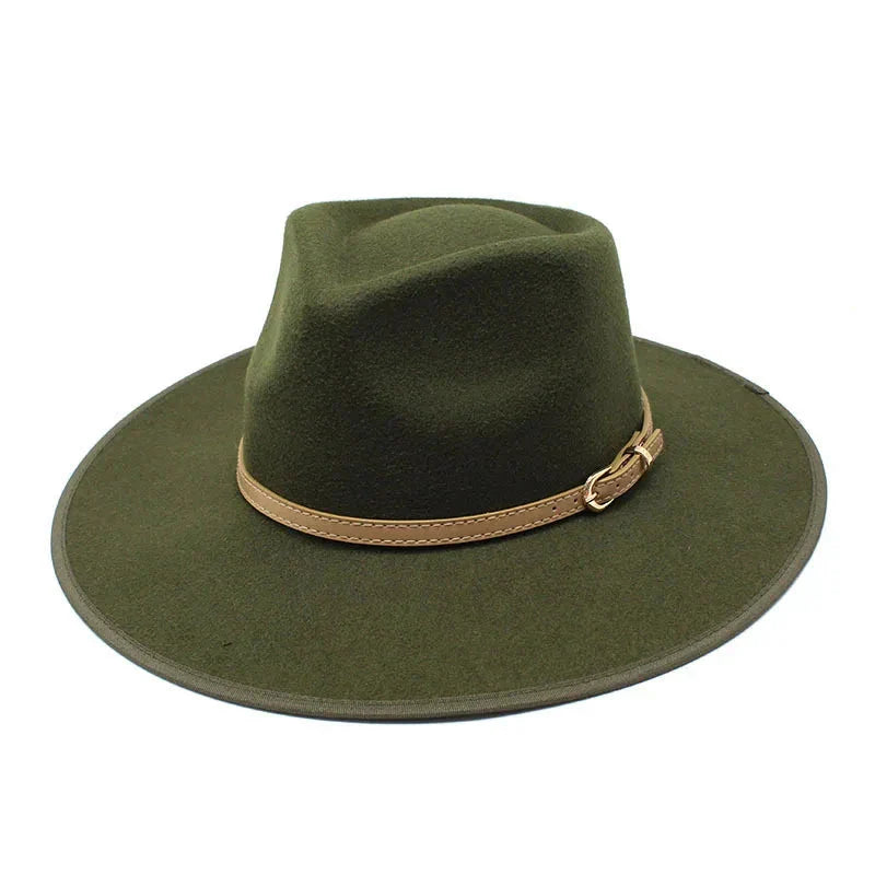 Women Hats khaki Camel Wide Brim Felt Fedoras Hats Wool Vintage Dress Formal Church Hat Fashionable Jazz Hats-Dollar Bargains Online Shopping Australia