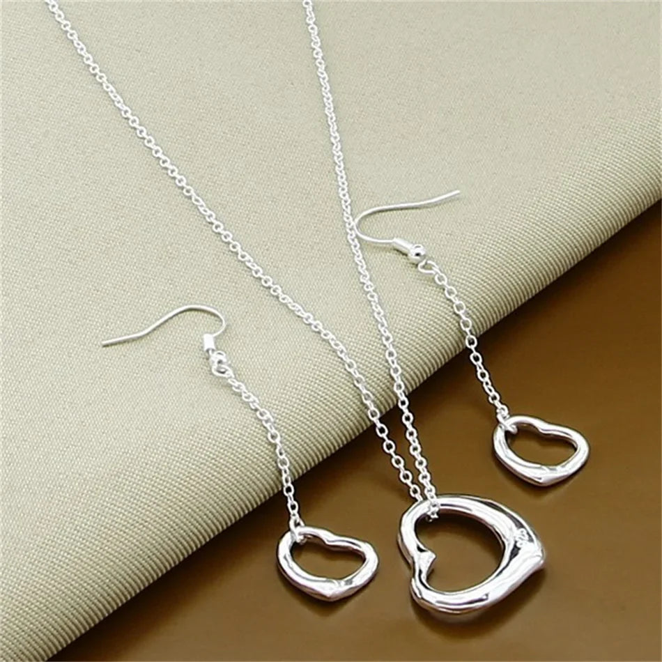 Fine Jewelry Set 925 Sterling Silver Sideways Snake Chain Bracelet Necklace Sets For Women Men Fashion Charm Jewelry Gift-Dollar Bargains Online Shopping Australia