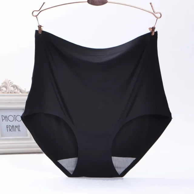 Underwear Women's Ice Silk Seamless High Waist Belly Lifting Buttocks Antibacterial Pure Cotton Crotch Girls Summer Thin-Dollar Bargains Online Shopping Australia