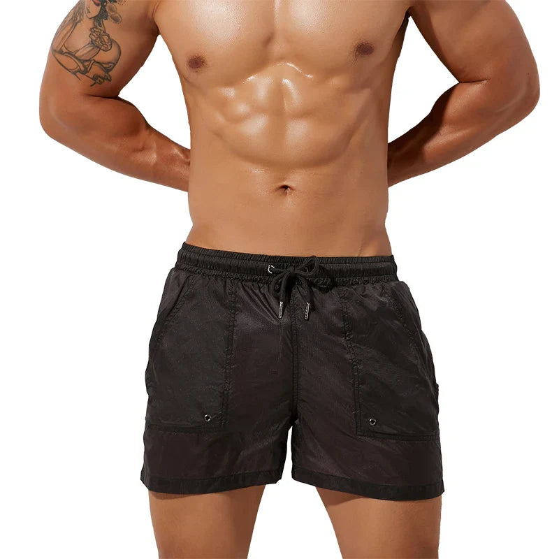 Men Clothing Shorts Mesh Lined Casual Shorts Summer Thin And Light Quick Dry Gym Shorts Sexy Beach Surf Men Bottoms-Dollar Bargains Online Shopping Australia