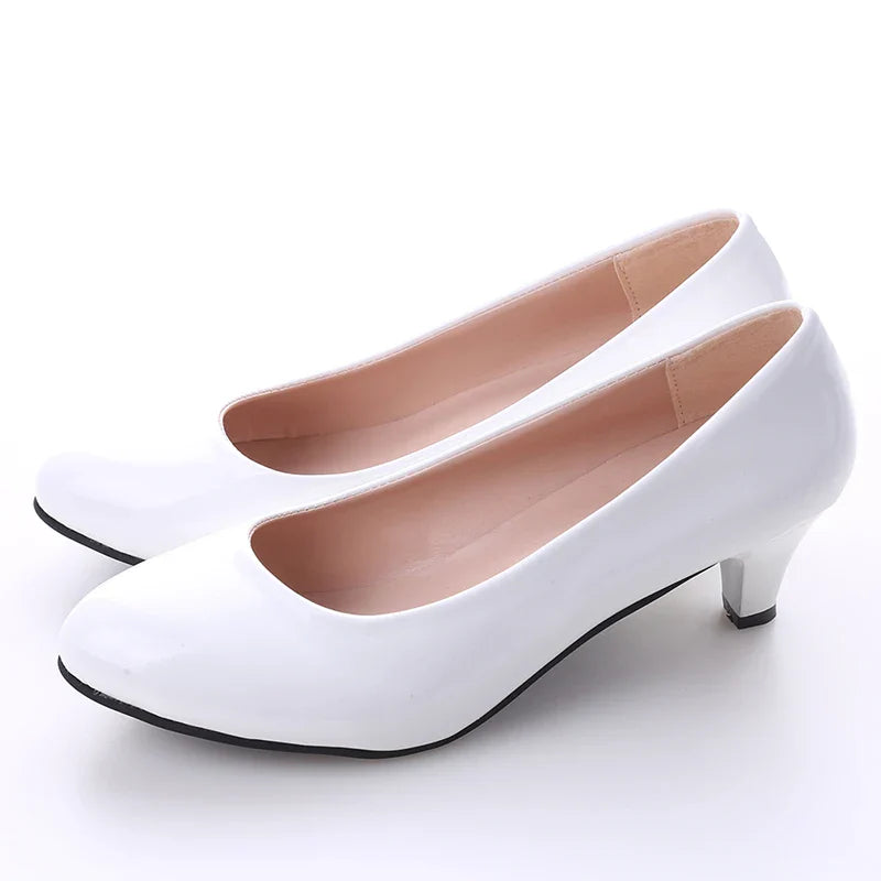 Female Pumps Nude Shallow Mouth Women Shoes Fashion Wedding Party Shoes Ladies Low Heel Shoes Woman-Dollar Bargains Online Shopping Australia