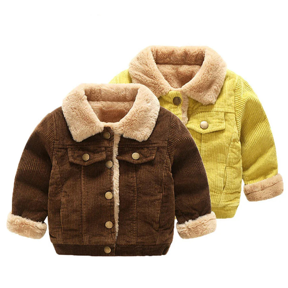 Plush Baby Boys Jacket Girls Coat Clothing Winter Kids Children Warm Outerwear Coats Toddler Boy Girl Tops Clothes-Dollar Bargains Online Shopping Australia