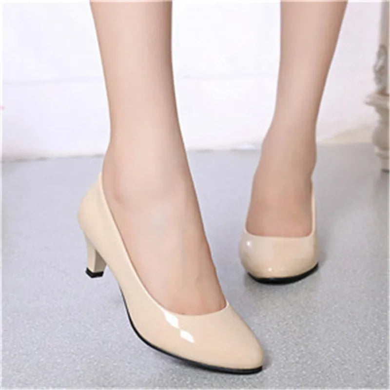 Female Pumps Nude Shallow Mouth Women Shoes Fashion Wedding Party Shoes Ladies Low Heel Shoes Woman-Dollar Bargains Online Shopping Australia