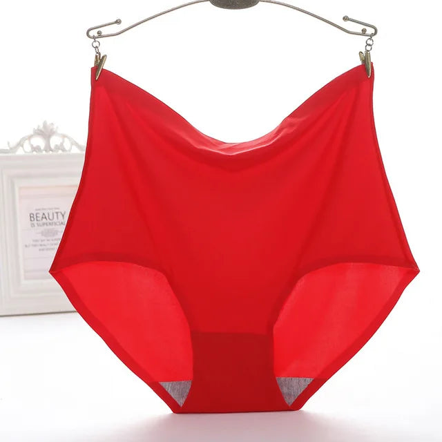 Underwear Women's Ice Silk Seamless High Waist Belly Lifting Buttocks Antibacterial Pure Cotton Crotch Girls Summer Thin-Dollar Bargains Online Shopping Australia