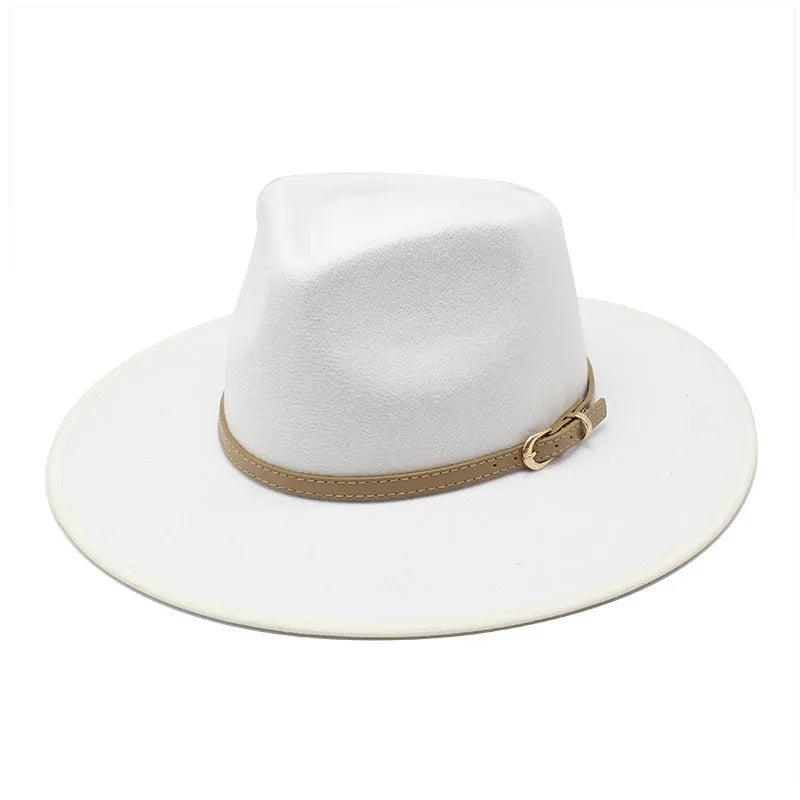 Women Hats khaki Camel Wide Brim Felt Fedoras Hats Wool Vintage Dress Formal Church Hat Fashionable Jazz Hats-Dollar Bargains Online Shopping Australia