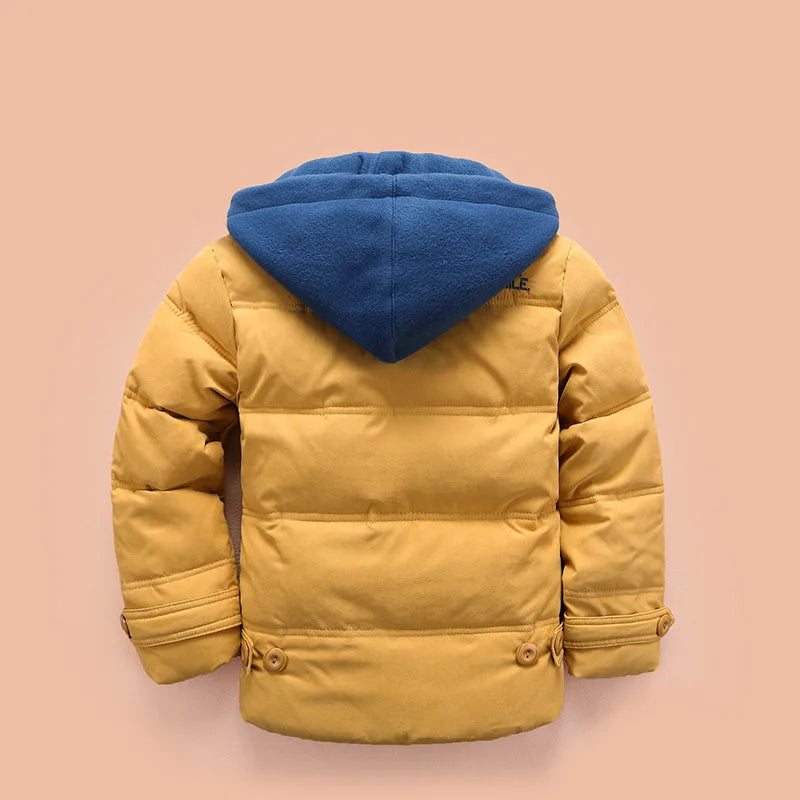 Boys Clothes Winter Down Jacket Children Jacket Kids Clothing Hooded Warm Coat For Baby Cotton