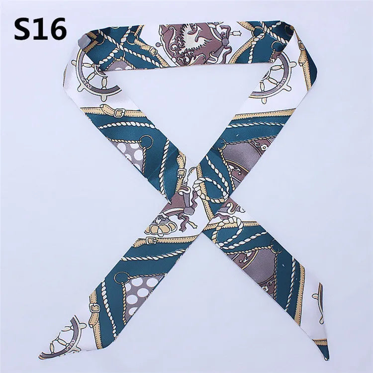 Bandana Small Silk Bag Scarf Women Head Hijab Scarf Long Skinny Scarves For Ladies Fashion Headband-Dollar Bargains Online Shopping Australia