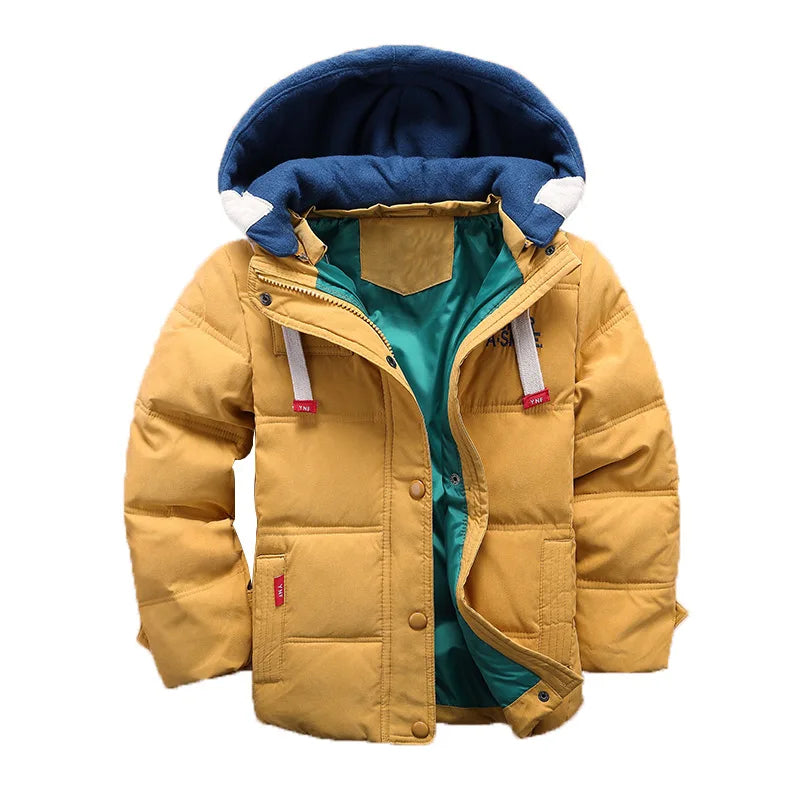 Boys Clothes Winter Down Jacket Children Jacket Kids Clothing Hooded Warm Coat For Baby Cotton