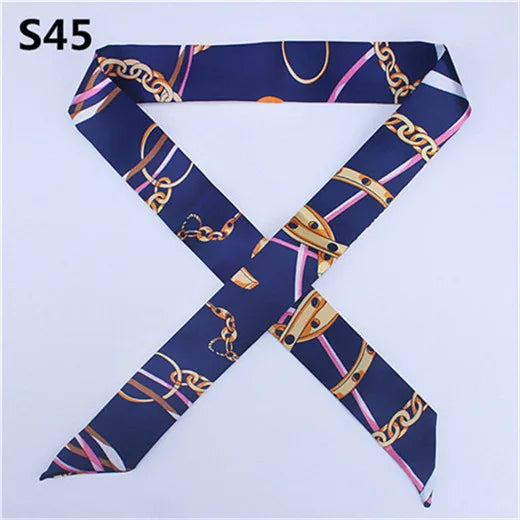 Bandana Small Silk Bag Scarf Women Head Hijab Scarf Long Skinny Scarves For Ladies Fashion Headband-Dollar Bargains Online Shopping Australia