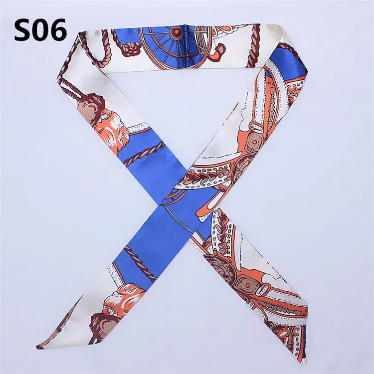 Bandana Small Silk Bag Scarf Women Head Hijab Scarf Long Skinny Scarves For Ladies Fashion Headband-Dollar Bargains Online Shopping Australia