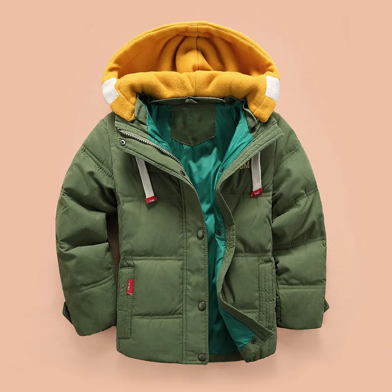 Boys Clothes Winter Down Jacket Children Jacket Kids Clothing Hooded Warm Coat For Baby Cotton