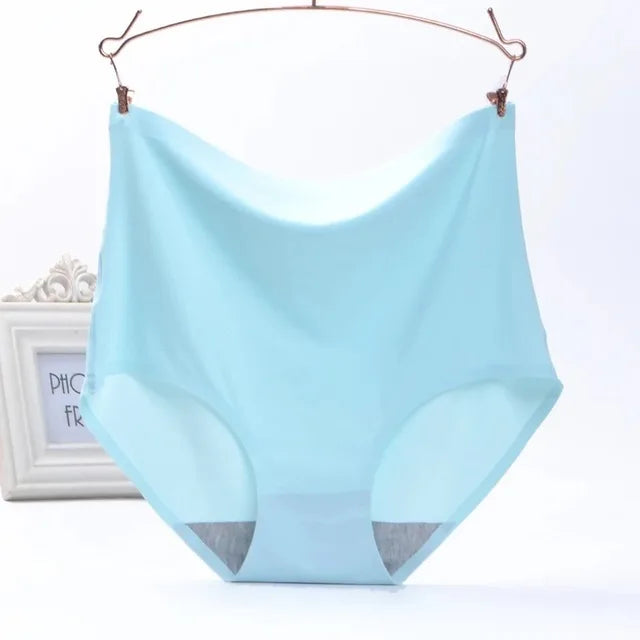 Underwear Women's Ice Silk Seamless High Waist Belly Lifting Buttocks Antibacterial Pure Cotton Crotch Girls Summer Thin-Dollar Bargains Online Shopping Australia