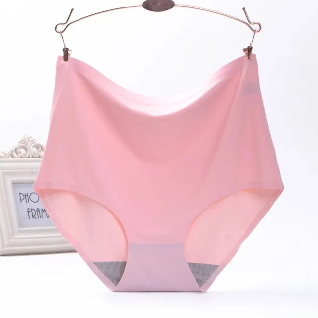 Underwear Women's Ice Silk Seamless High Waist Belly Lifting Buttocks Antibacterial Pure Cotton Crotch Girls Summer Thin-Dollar Bargains Online Shopping Australia