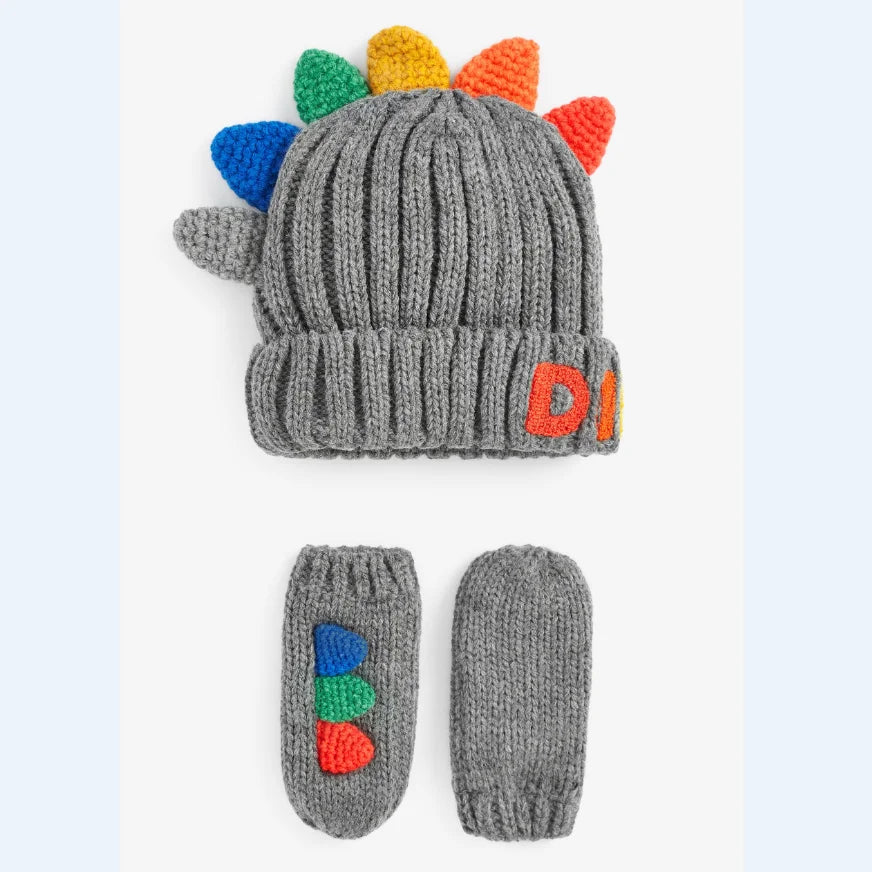 Winter Cartoon Knitted Hats and Gloves 2 Pieces Sets For Baby Boys Girls Kids Children-Dollar Bargains Online Shopping Australia