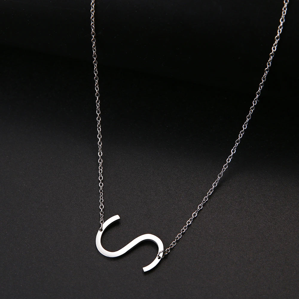 Letter Necklace For Women Pendant Collar Initial Necklaces For Women Jewelry Gifts NO Fade