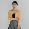 Blouses Cardigan Female Knitted Ladies Sweaters Cropped Clothing Crochet Top Korean Fashion Style Black Outerwear