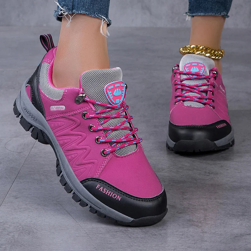 Mountaineering Shoes Fashion Women's Hiking Shoes Outdoor Sports Anti Slip Walking Shoes