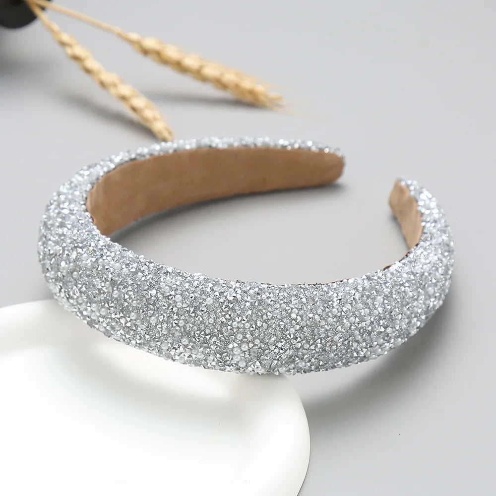 Diamond Headband Glitter Sparkle Jeweled Womens Headbands Hair Bands Wide Fashion Hair Hoops Girls Hair Accessories Gifts-Dollar Bargains Online Shopping Australia