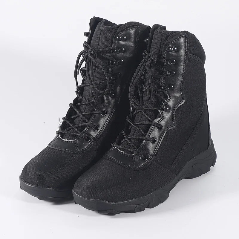 Outdoor Training Men Military Tactical Boots High-Top Desert Army Shoes Camouflage Combat Hunting Climbing Botas Hiking Shoes-Dollar Bargains Online Shopping Australia