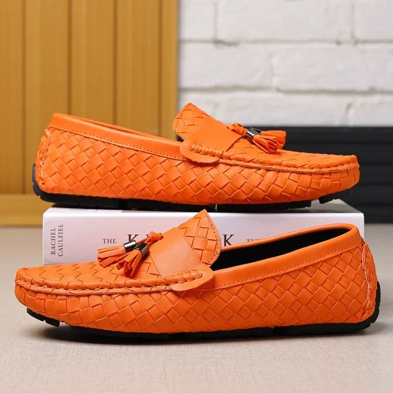 Designer Leather Casual Shoes for Men High Quality Fashion Comfortable Man's Loafers Flats Driving Shoes-Dollar Bargains Online Shopping Australia