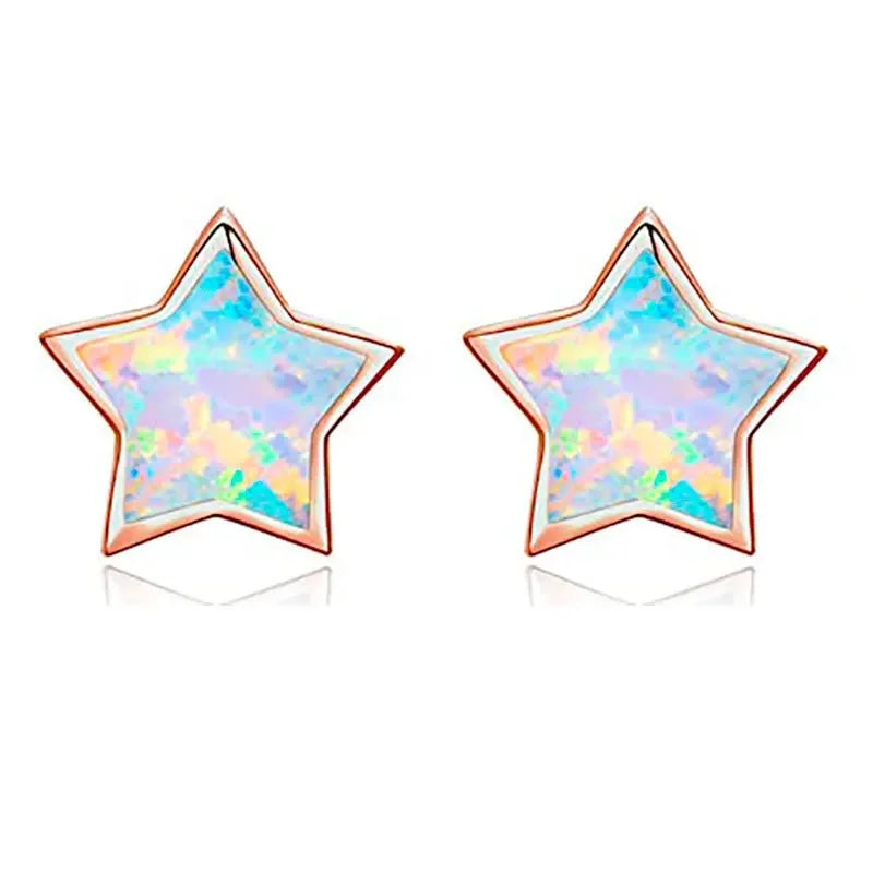 Unicorn Stud Earrings for Little Girl Kids Crystal Cat Butterfly Rainbow Heart Star Earring-Dollar Bargains Online Shopping Australia