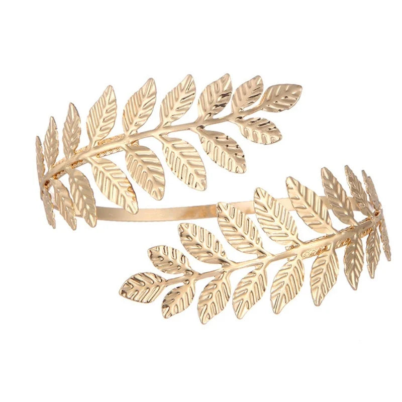 Alloy Spiral Armband Swirl Upper Arm Cuff Armlet Bangle Bracelet Egyptian Costume Accessory for Women Gold Silver Color-Dollar Bargains Online Shopping Australia