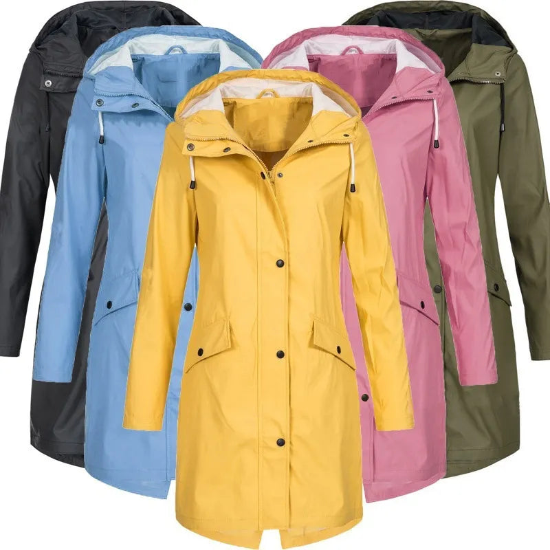 Charge Coat Outdoor Mountaineering Coat Mid length Women's Windbreaker-Dollar Bargains Online Shopping Australia