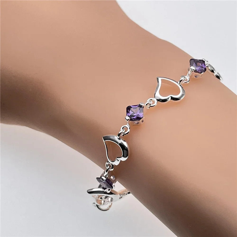 Silver Bracelet Elegant Chain High Quality Jewelry For Men Women Christmas Gifts-Dollar Bargains Online Shopping Australia