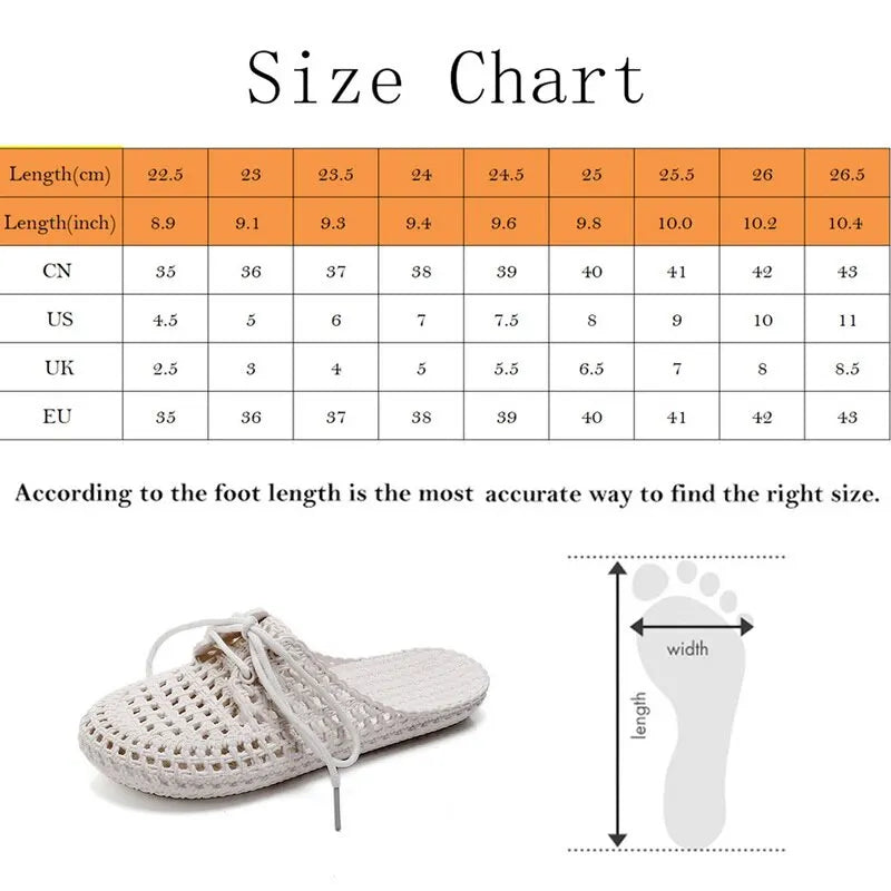 Flip-flops Summer Shoes Women Sandals Fashion Hollow Out Breathable Beach Shoes Lace-up Ladies Slippers Sandals-Dollar Bargains Online Shopping Australia