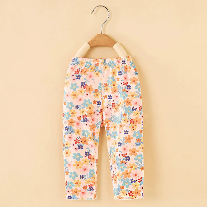 Girls Cropped Trousers Summer Cartoon Baby Girls Cool Capri Pants Thin Baby Pants-Dollar Bargains Online Shopping Australia