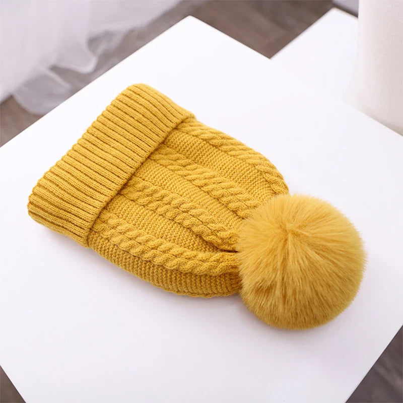 3PCS Baby Winter Hat Scarf Glove Children Hat Knitted Caps Windproof Kids Ear Protection Hat for Boys Girls Outdoor Infant Stuff-Dollar Bargains Online Shopping Australia