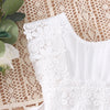 Summer Toddler Baby Girl Dress Princess Sleeveless Dress Infants Lace Beach Boho White Party Dresses Fashion Dress