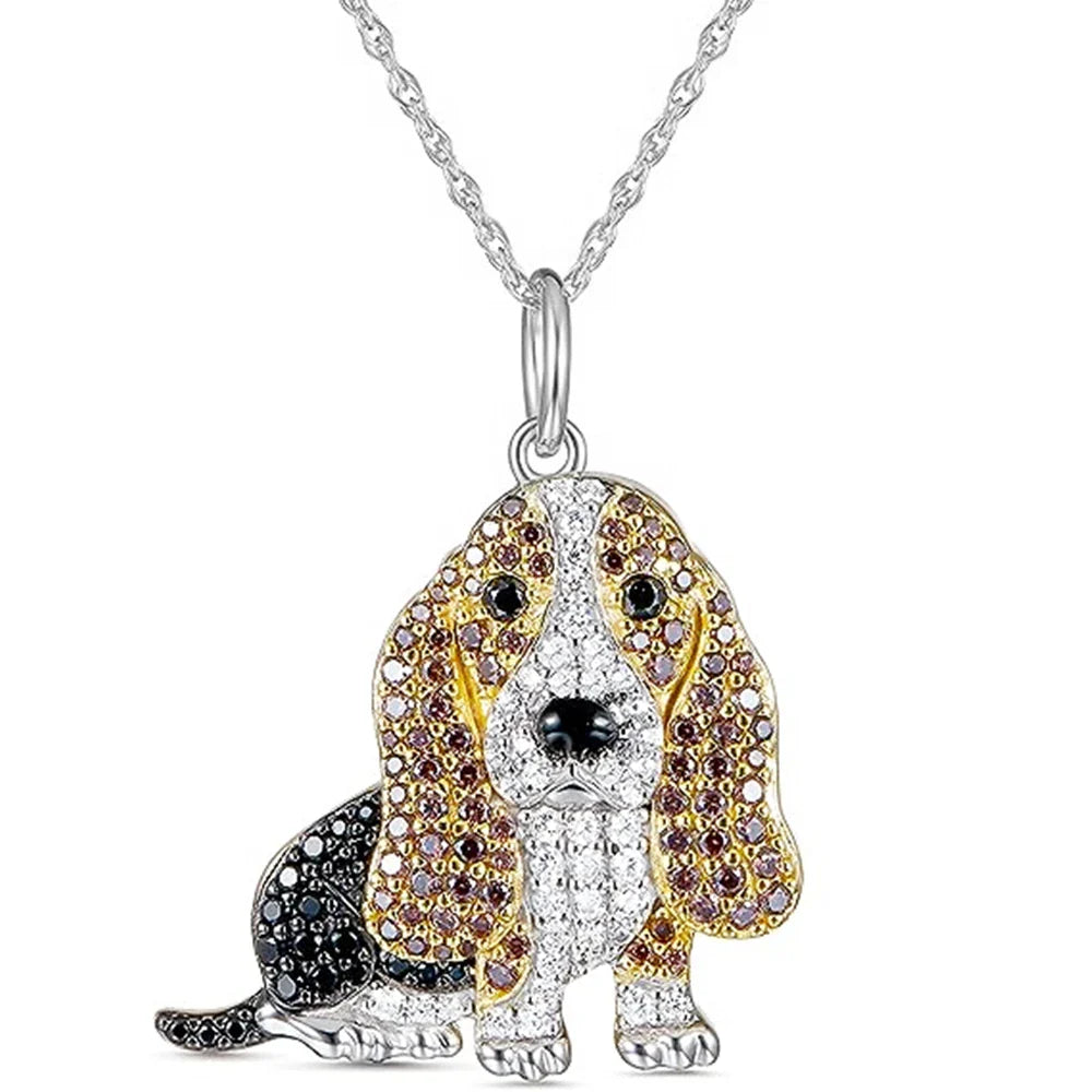 Schnauzer Dog Pendant Necklace Women Pet Puppy Jewelry Animal Accessories Dog Lovers-Dollar Bargains Online Shopping Australia