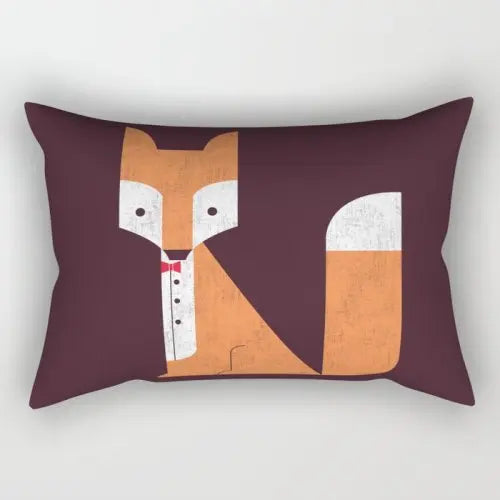 Nordic Cartoon Animal Throw Pillow Rectangular Sofa Cushion Lumbar Pillow Cushion Bedroom Pillow Living Room decoration-Dollar Bargains Online Shopping Australia