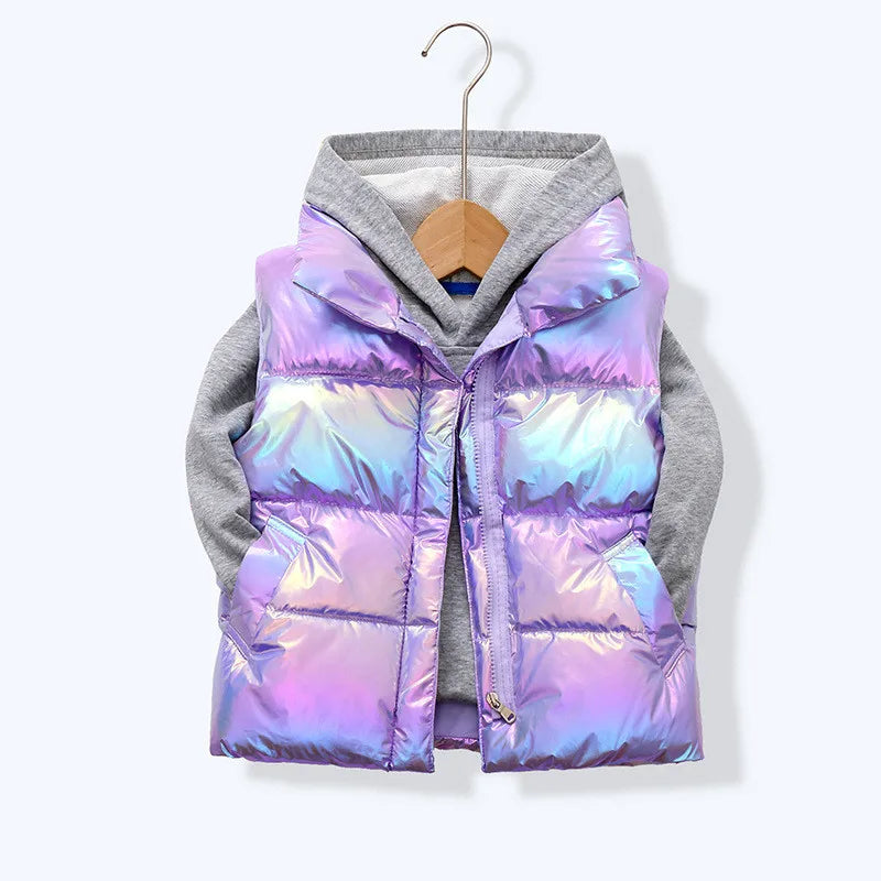 Girls Down Vests Children Clothing For Girls Boys Warm Outerwear Coat Autumn Fashion Teens Kids Jackets Vest-Dollar Bargains Online Shopping Australia