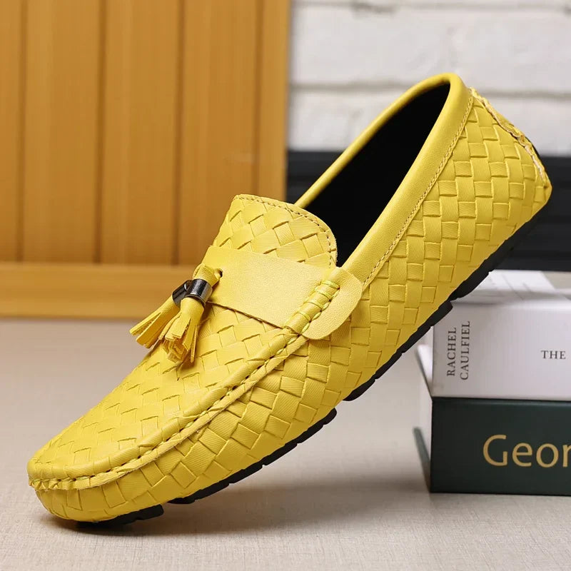 Designer Leather Casual Shoes for Men High Quality Fashion Comfortable Man's Loafers Flats Driving Shoes-Dollar Bargains Online Shopping Australia