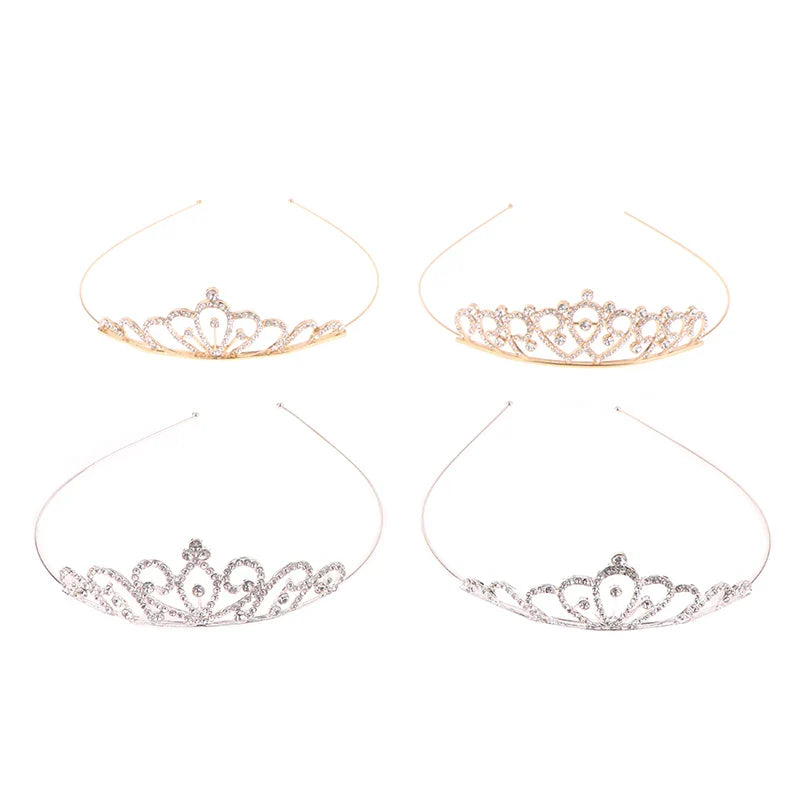 Sweet Princess Tiara Birthday Party Crown Performance Party Decorative Queen Tiaras Beauty Pageant Bride Wedding Hair Jewelry-Dollar Bargains Online Shopping Australia