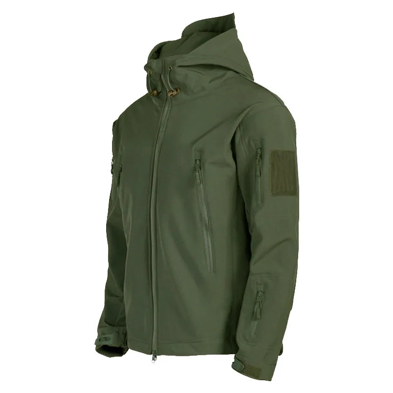 2024 new Shark Skin Soft Shell Jackets Men Tactical Windproof Waterproof Jacket Men Combat Jackets Mens Hooded Bomber Coats-Dollar Bargains Online Shopping Australia