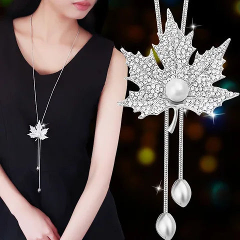 Long Necklaces & Pendants Fashion Geometric Crystal Statement Necklace For Women Collier Femme Pearl Choker-Dollar Bargains Online Shopping Australia