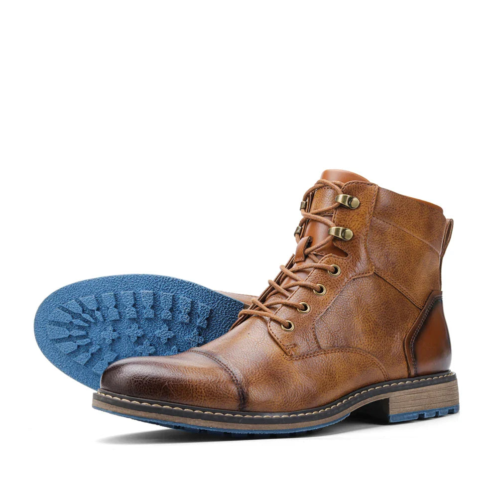 Retro Men Boots Fashion Comfortable Spring Leather Boots-Dollar Bargains Online Shopping Australia