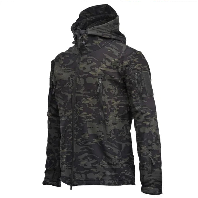 2024 new Shark Skin Soft Shell Jackets Men Tactical Windproof Waterproof Jacket Men Combat Jackets Mens Hooded Bomber Coats-Dollar Bargains Online Shopping Australia