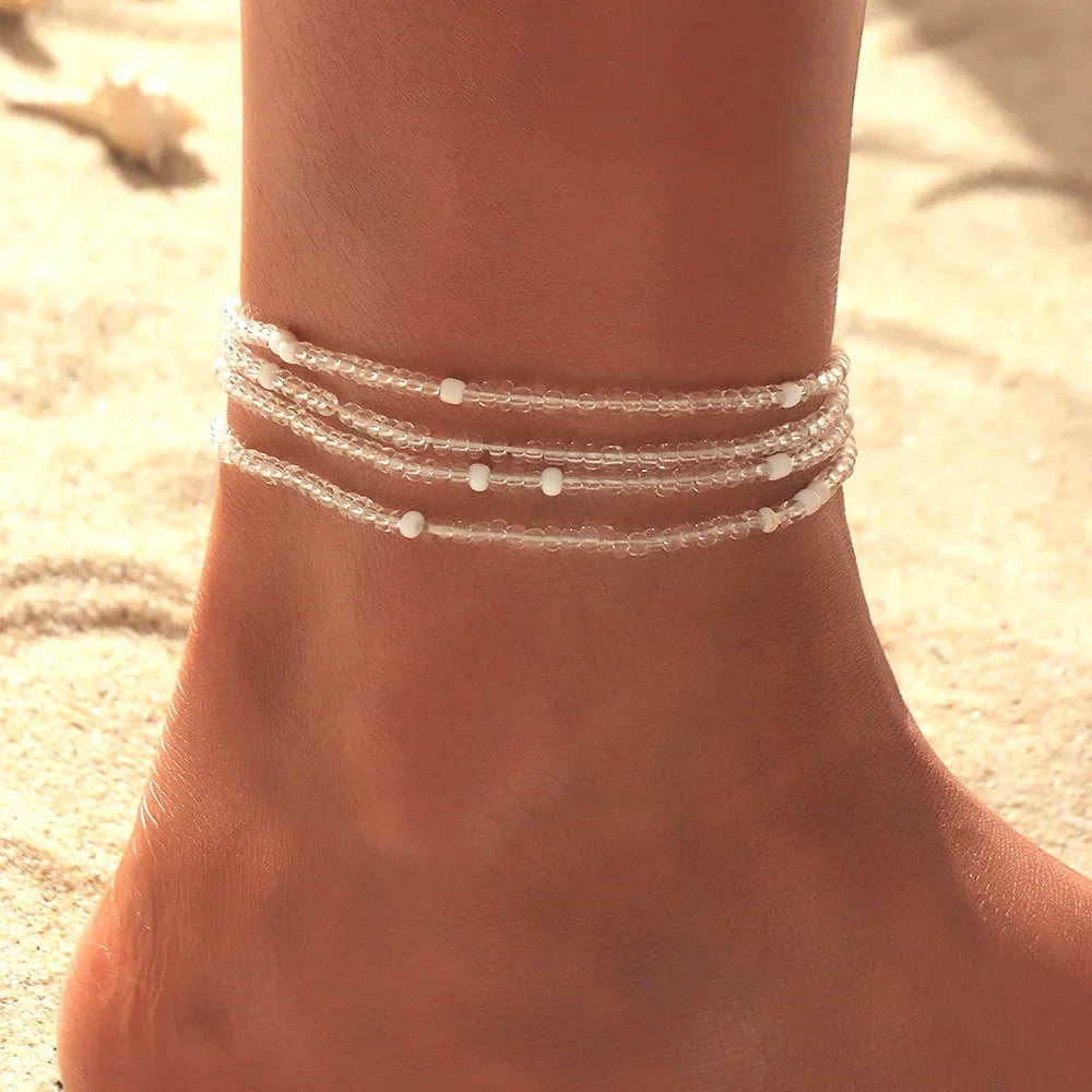 Bohemia Beads Ankle Bracelet Body Jewelry Summer Handmade Beach Anklets For Women Waistchain Foot Chain Girls Accessories Gifts-Dollar Bargains Online Shopping Australia