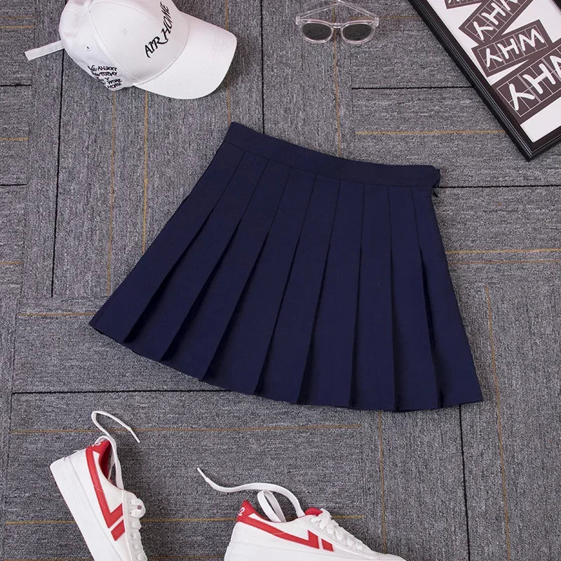 Women Pleat Skirt Preppy Style Plaid 0Mini Cute Japanese School Uniforms Ladies-Dollar Bargains Online Shopping Australia